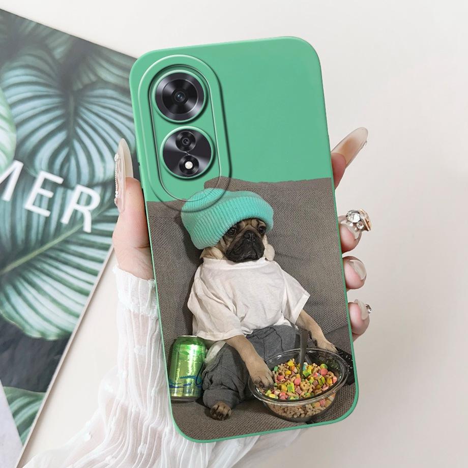 For Oppo A60 4G 5G CPH2631 Case Soft Silicone Back Cases Panda Marble Draagon Cat Astronaut Phone Cover For Oppo A80 5G CPH2639