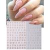 1pcs English Letter Nail Art Stickers, 3D Nail Decals DIY Nail Art Decorations, Nail Art Supplies