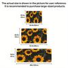 1 Stück Frühlings Sonnenblumenmuster Fußmatte Modern Küche Polyester Teppich Rutschfest Bunt Innen Teppich, Für Zuhause Badezimmer Schlafzimmer Wohnzimmer Dekor