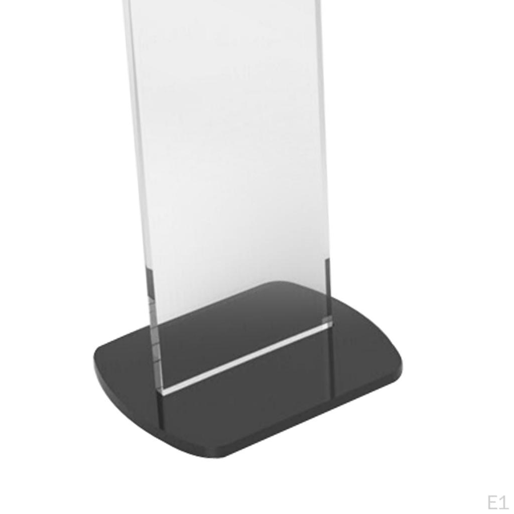 Boxing Acrylic Holder Display Stand House Black and White Transparent Base