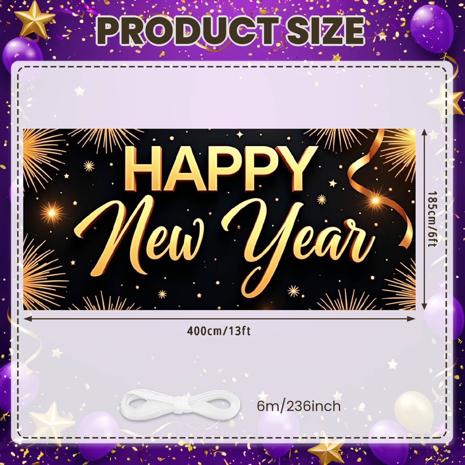 New Year Eve Backdrop Sparkling Effect Festive Holiday Background Yearly Celebration Display Black Background New Year Banner