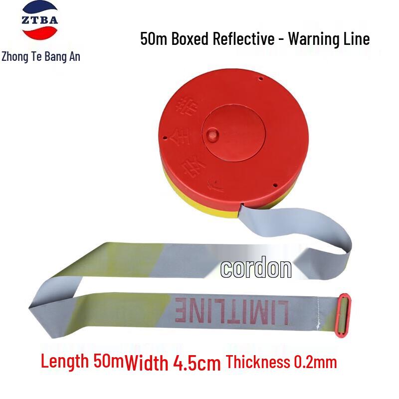 Reflective Safety Caution Tape 50m x 4.5cm