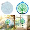 Round Branch Resin Mold Silicone Casting Mold with Leaf Cutout Details, Easy Release Design for DIY Hanging Ornament and Handmade Craft Use
