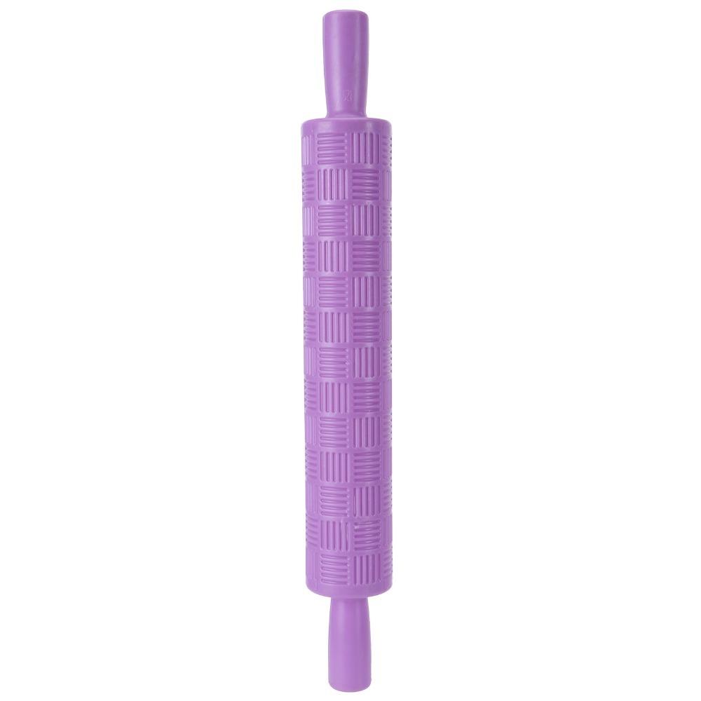 PP Embossing Rolling Pin Non-Stick 3D Pattern Pattern Rolling Pin Strip Design Narcissus Droplet Heart Fondant Rolling Pin