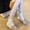 Summer Thin Mesh Polka Dot Stacking Socks Cover Women'S Slightly Transparent Pure Half Palm Tube Socks Lace Splicing Stepping Leg Cover