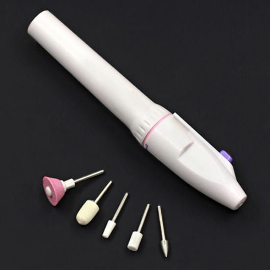 5 Bits Electric Nail File Drill Kit Tips Manicure Toenail Pedicure Salon Pen Shape Set