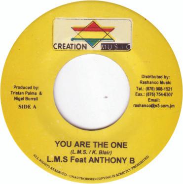 

7inch Record L.M.S, ANTHONY B - You Are The One NONE Creation Star M Jamaica Reggae, Ska & Dub Used