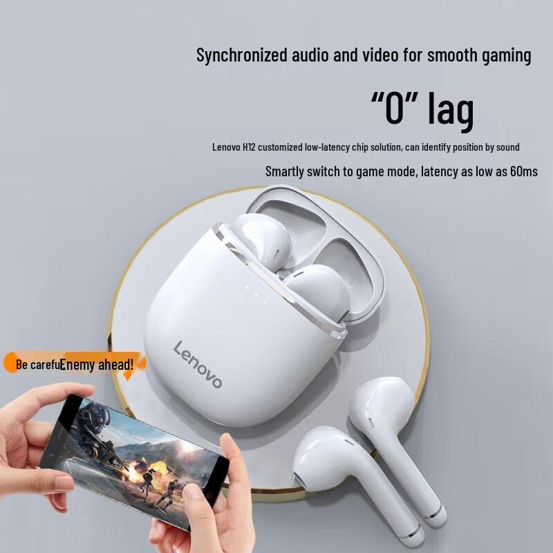 Lenovo H12 True Wireless AI Smart Bluetooth Earbuds