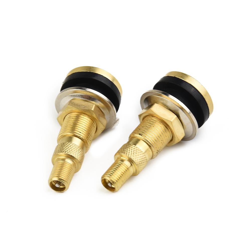 TR618A Tractor Air Liquid Tubeless Tire Brass Valve Stem, Pack of 2, Compatible with 0 625 Valve Hole Diameter