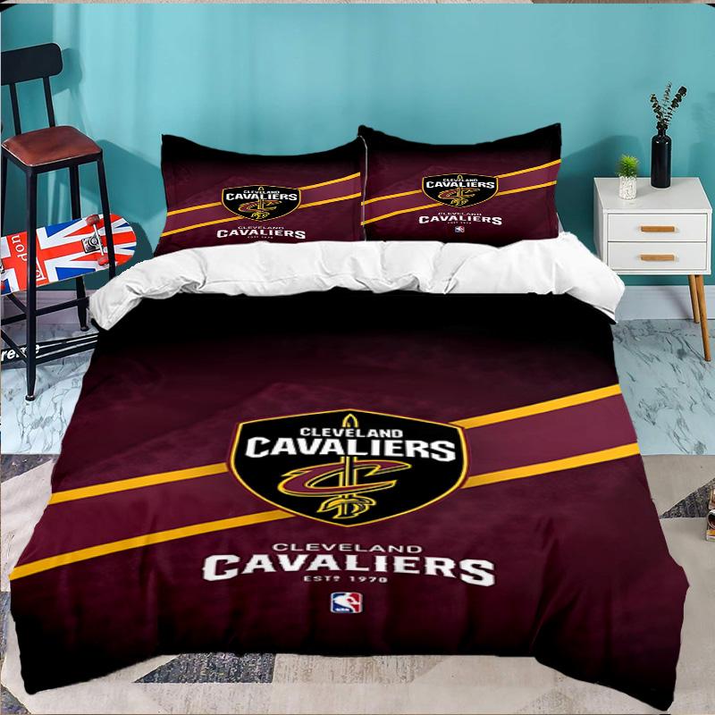 Cleveland Football 3pcs Bedding Set,Including 1pc Duvet Cover And 2pcs Pillowcases Perfect Gift for Christmas,Ideal for Bedroom, Dormitory
