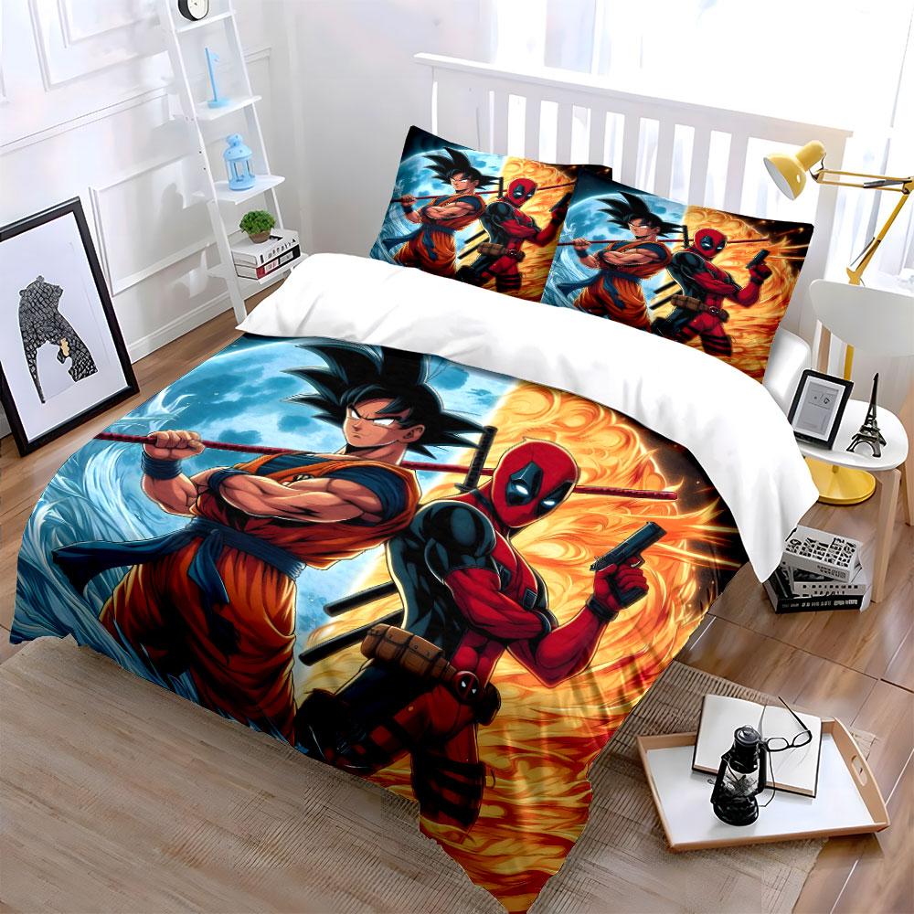 Heroes with fiery backdrop. Bedding sets Duvet cover sets Duvet covers Pillowcases(1*Duvet Cover 2*Pillowcases without duvet insert)