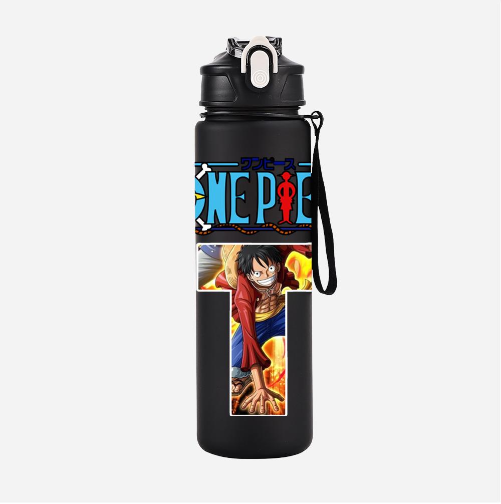 Anime A-Z English Letter Printed Large Capacity Water Cup Demon Hunters Outdoor Portable Drinking Bottle for Boy Girl Gift