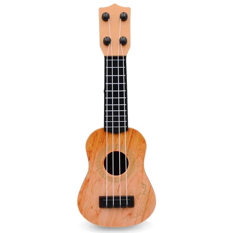Miniaturowa zabawka ukulele gitara poprawiająca umiejętności klasyczny wczesny edukacyjny instrument muzyczny dla chłopców dziewcząt dzieci prezenty świąteczne dla niemowląt