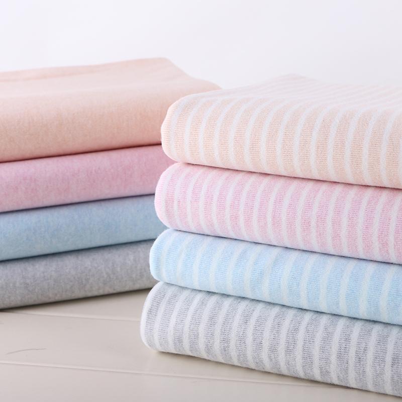 Elastic Striped Pure Cotton Knitted Fabric For Underwear Autumn Clothes, Climbing Clothes, Kids Cloth DIY Fabric