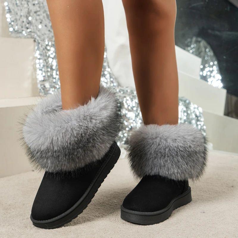Women's Boots Thickened High-top Snow Boots Shoes To Keep Warm In Winter