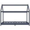 VidaXL Kid's Bed Frames Kid's Cabin Bed Bed Structure for Children Kid's Room House Interior Grey 80x160 283353