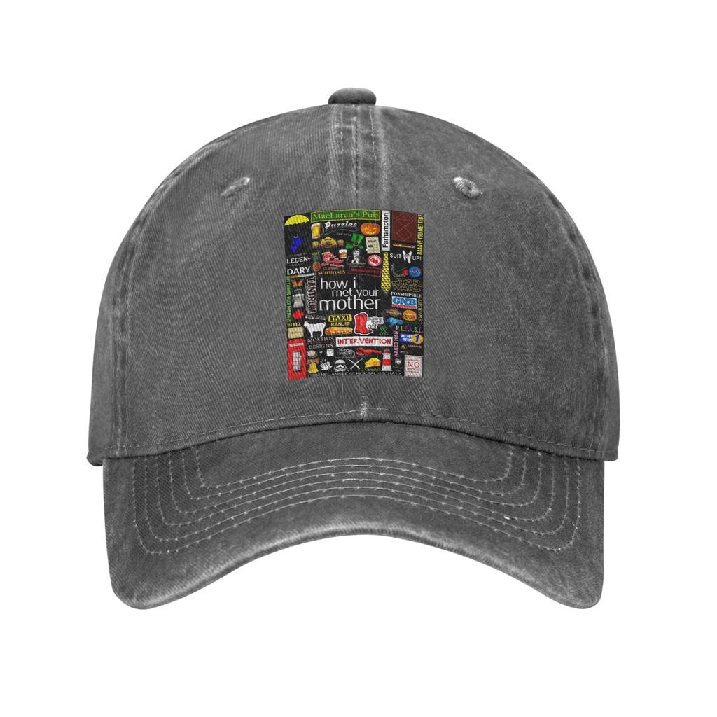 How I Met Your Mother Washed Denim Cap Casual Baseball Caps Adjustable Hat Summer Unisex Baseball Hats