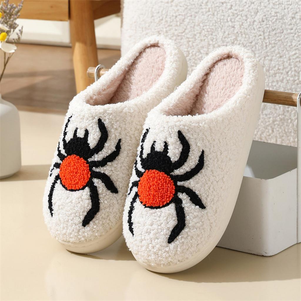 Halloween Women's Cotton Slippers Fashionable And Casual Closed Toe Slippers For Home Outdoor Wear Womens Home Slippers
