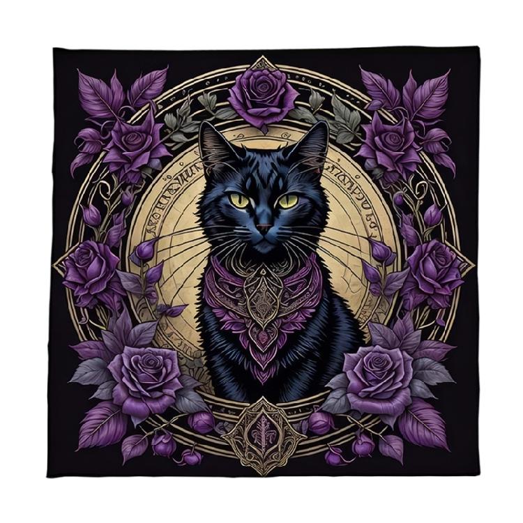 

Square Table Cloth Altars Cloth Board Gaming Pad Tarots Reading Table Cover Card Mat Mysterious Divination Tablecloth B 50x50cm