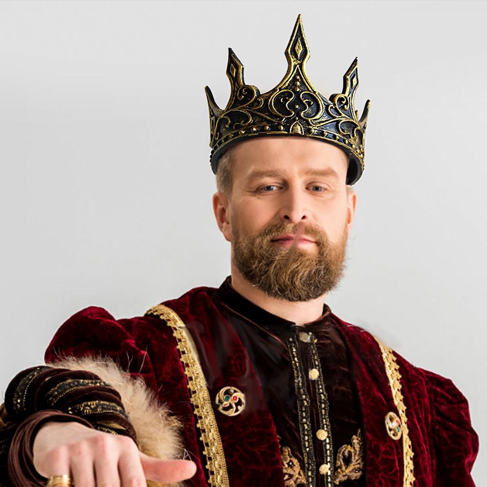 Medieval Retro Dark Style Crown for Cosplay and Costume Parties