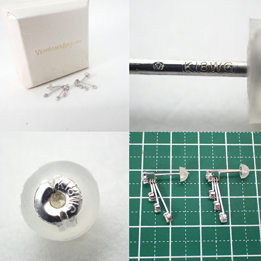 [Pre-owned] VENDOME / 18K White Gold / Diamond / Earrings / j86-13