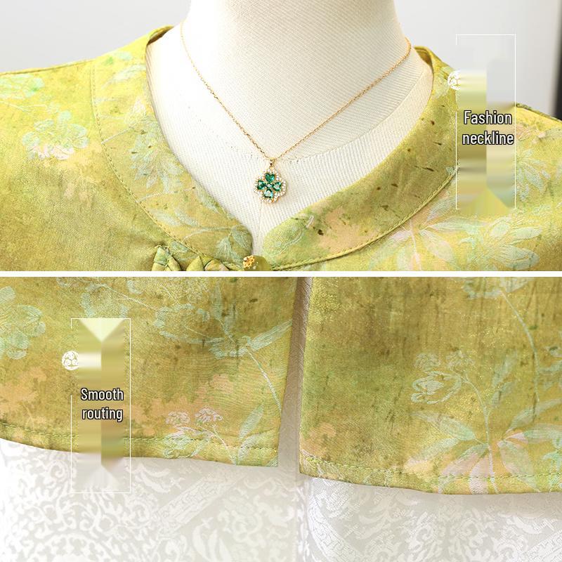 Women's New Chinese Style Half-Sleeve Blouse