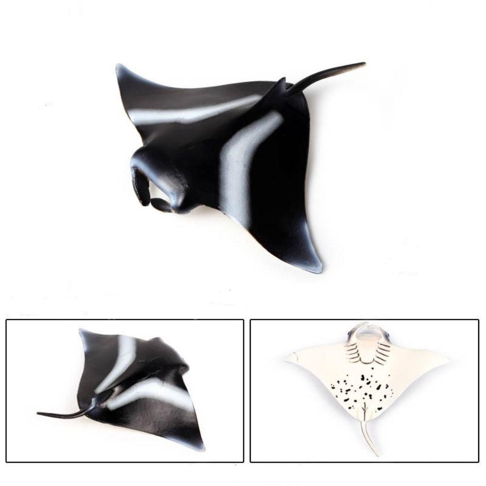 Fish Model Manta Ray Model Miniature Sea Life Action Figurines Ocean Animal Figures  Kids Toy