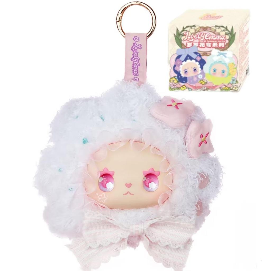 LOVELY EMMA Saisai Hanarei Series Mascot Plush Toy Blind Box Lovebu Plush Toy Lovebu Doll Glass Face Fluffy Wavy Lace Colorful Colors Ribbon 8 Types 2