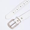 Adjustable Hollow Heart Belt Pin Buckle Decorative Waist Belt Casual PU Leather Belt  For Ladies