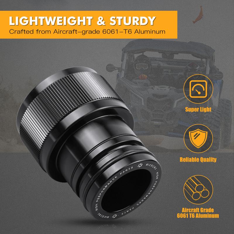 NICECNC for Maverick X3 UTV Wheel Bearing Greaser 39MM For Can Am Maverick X3 2017-2024 2019 2023 with 2 O-rings