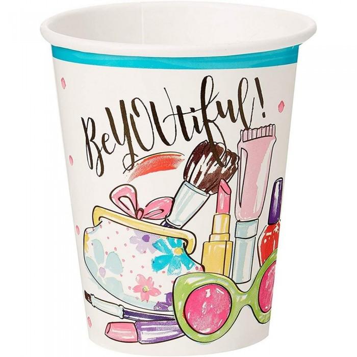 Unique Party Spa Paper Party Cup (Pakke med 8)