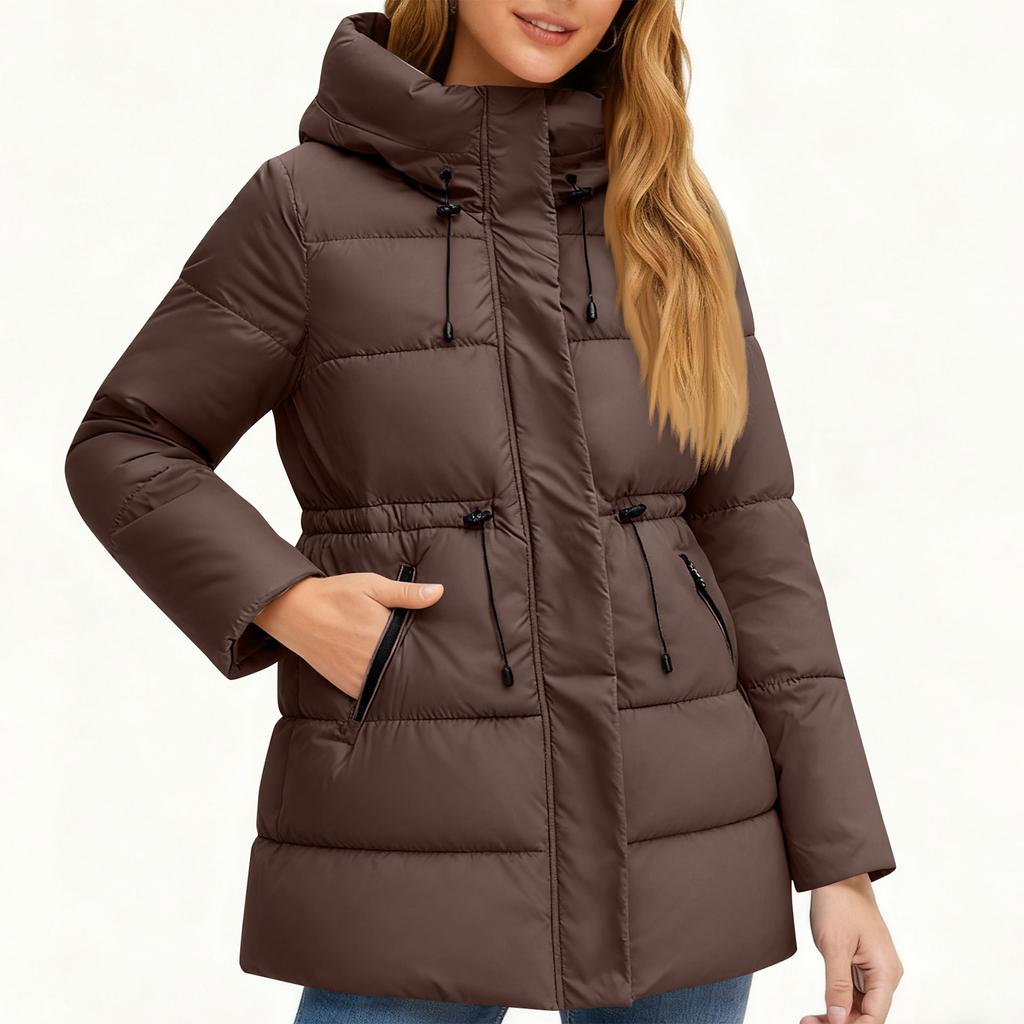 Women's Winter Warm Cotton Jacket Single Breasted Zipper Jacket