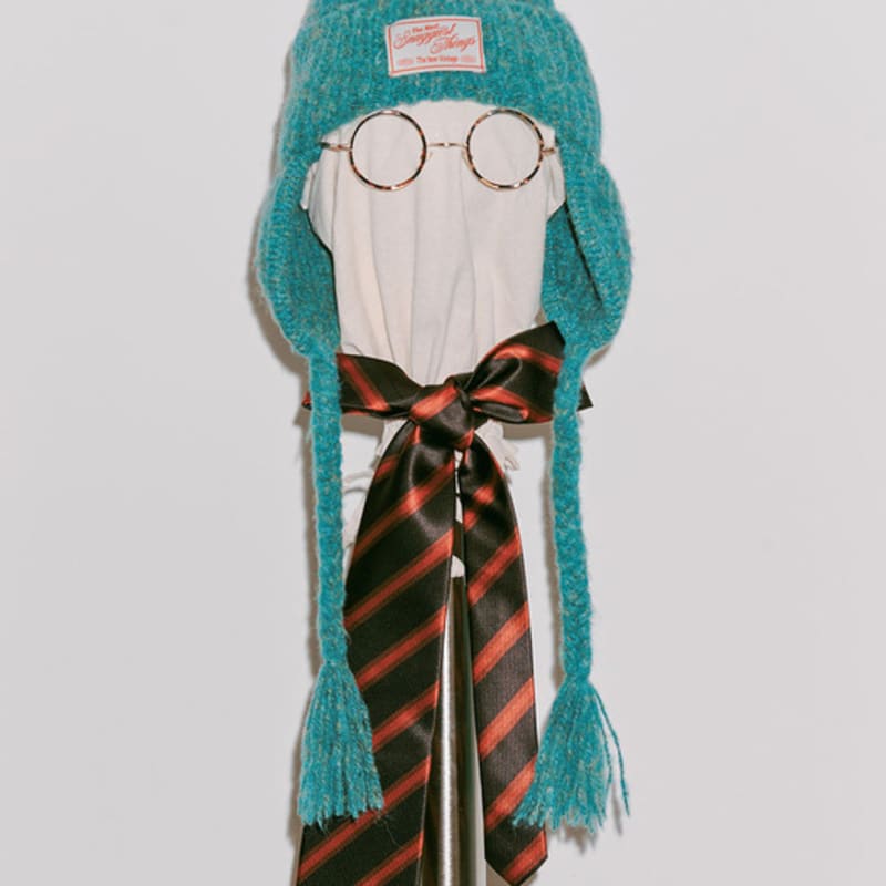 SNUGGIEST [2nd Reorder] Knit Trooper Beanie [Mossy Blue]