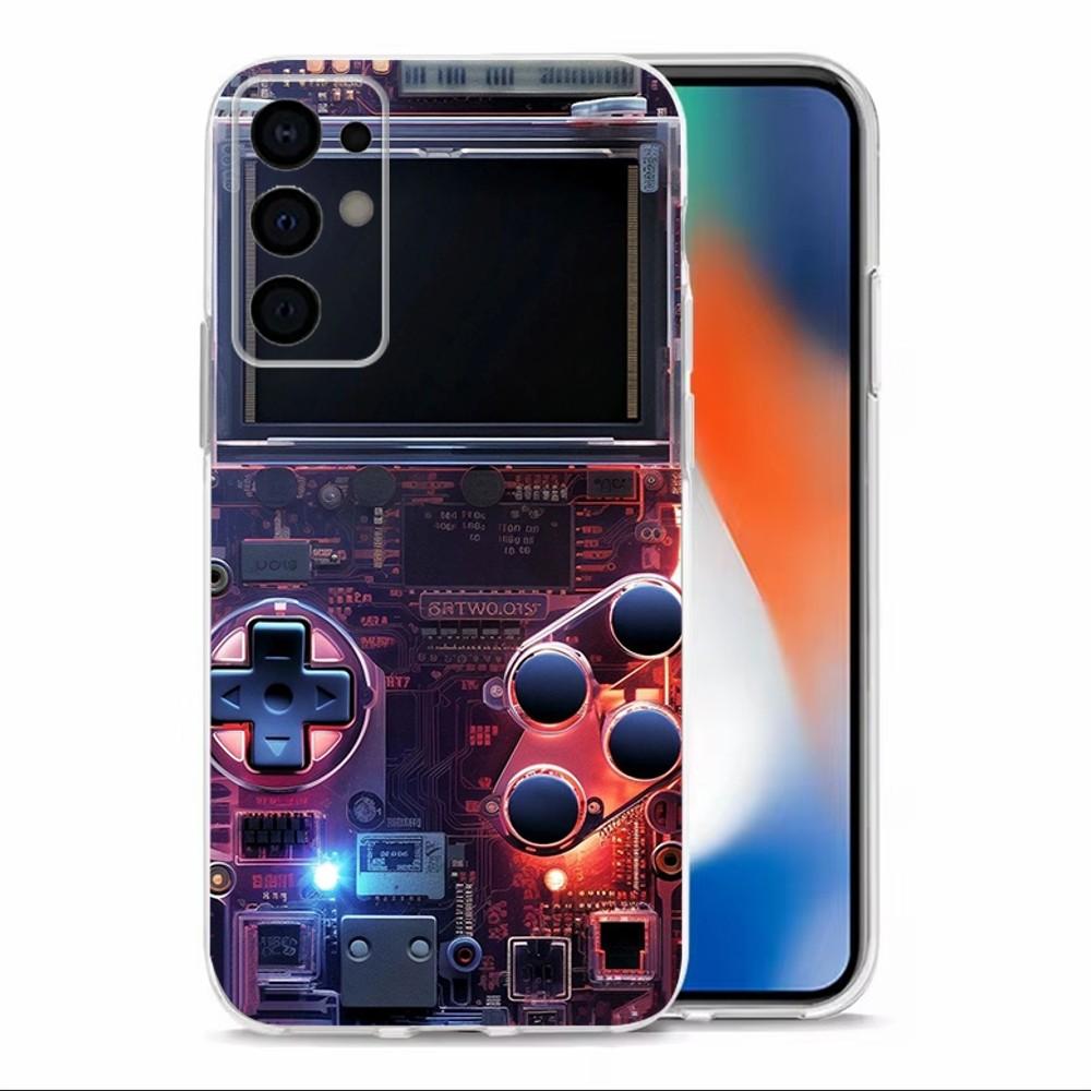 Video Game Boy Vintage GamePad Phone Case  For Samsung S30,S23,S21,S22,S20,Ultra,S20,FE,lite,S10,S9,S8,PIus Transparent Shell