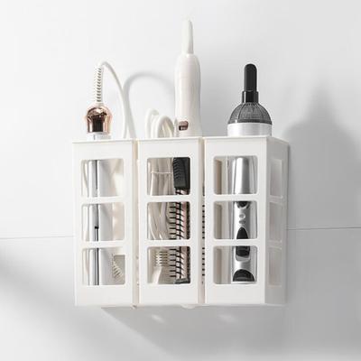 Haar Curling Eisen Lagerung Box Starke Tragende Hohl-out Design Schlag Kostenloser Wand-Montiert Lagerung Fall Organizer