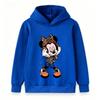 Kids Boys Girls Pullover Hoodie, Trendy Leopard Print Mouse Cartoon Pattern Casual Long Sleeve Hooded Sweatshirt, Soft Warm Streetwear Tops Daily Wear