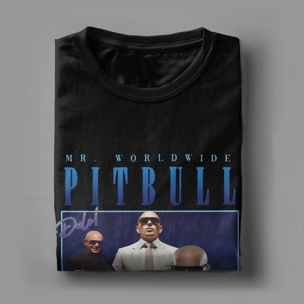 Sig. T-shirt Omaggio in tutto il mondo da Uomo Pitbull Divertenti Magliette in Cotone Girocollo Manica Corta T-shirt Top Taglie Forti