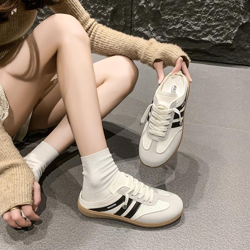 2025 New Retro Versatile Niche Pink Bag Head Slippers Popular Casual Shoes Women's Slippers