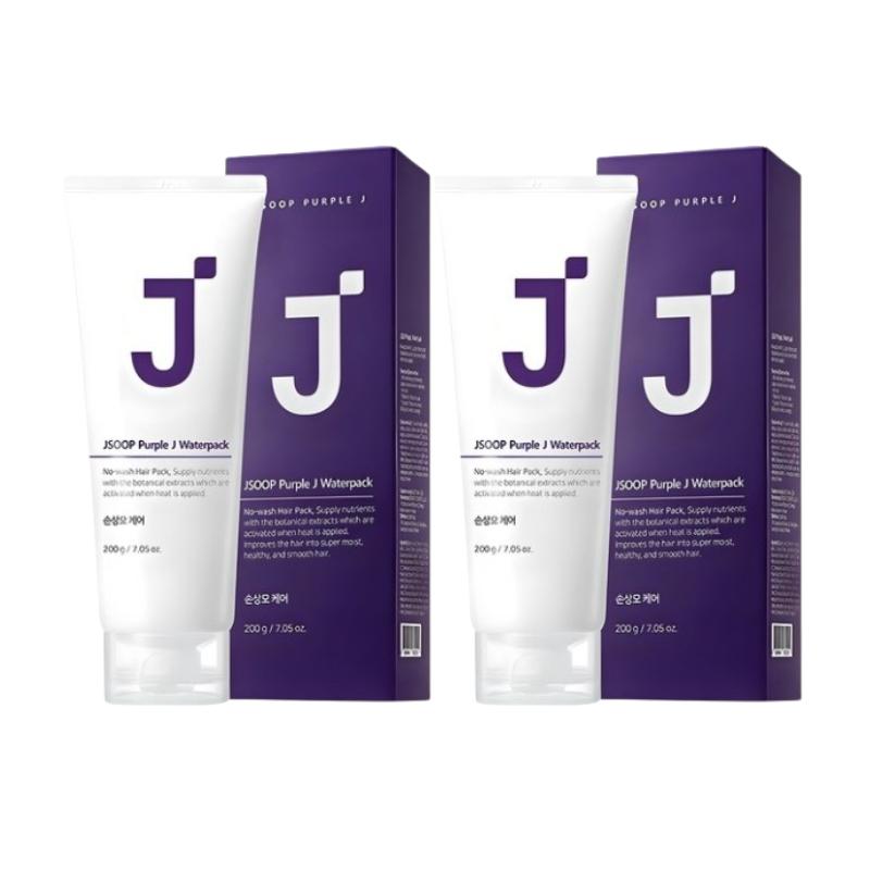 JSOOP Purple J Protein No-Wash Hair Pack 200g | 5 Protein Complex & Heat Damage Care | Leave-in Hair Treatment for Damaged Ends