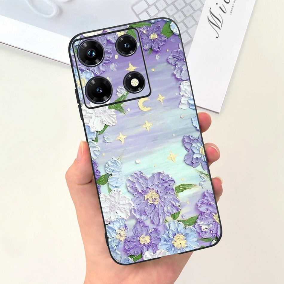 Fashion Moon Pattern Case For Infinix Note 30 Pro 30i 30 2023 Candy Color Soft Silicon Bumper For Infinix Note30 30Pro Note30i