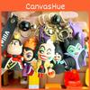 Playful Cartoon Villain Rubber Keychain Hip Pvc Car And Bag Decoration