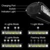 Luci LED per Bicicletta MTB 10000MAH Luce Ricaricabile per Bici Torcia Accessori per Ciclismo all'Aperto per Scooter Elettrico