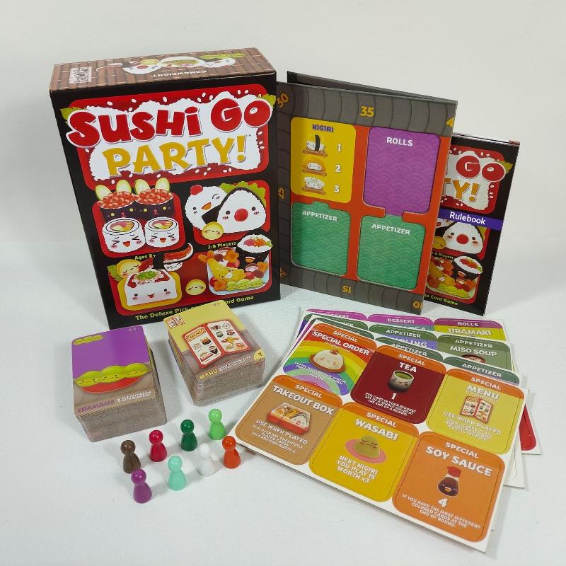 1 Box Fun Card Game Sushi Go Family Gathering Board Game Card Sushi Go Party Card Games Deck Roll Creative Holiday Gift