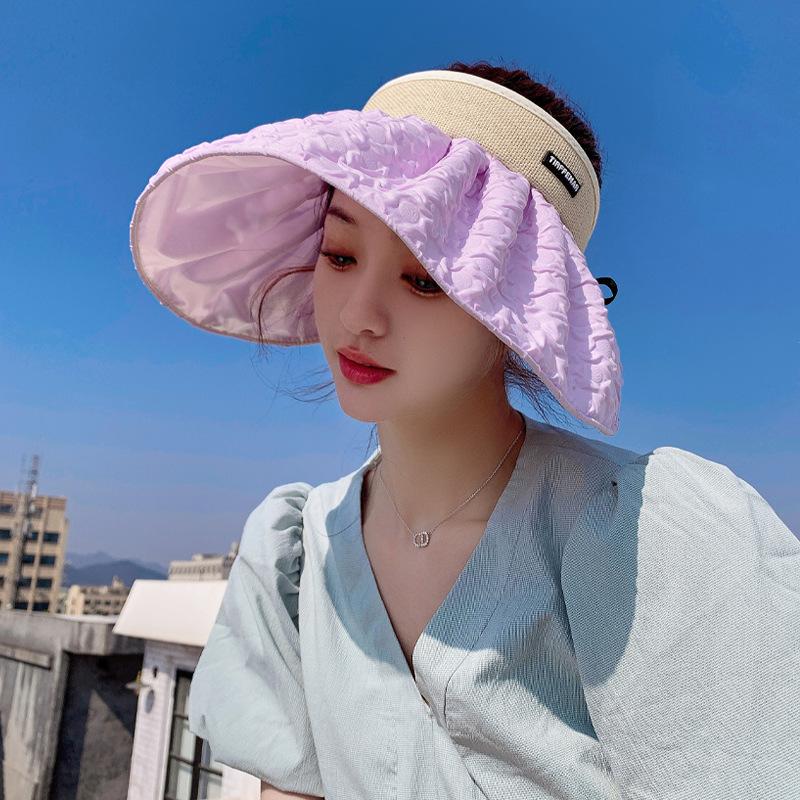 

Черная шляпа от солнца с сетчатым верхом и защитой всего лица для женщин, солнцезащитная кепка для рыбалки с UPF50+ one size