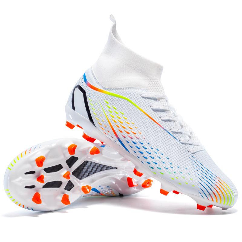 Youth spike AG high-top football shoes broken nails TF adult professional grass game training sports shoes 33
