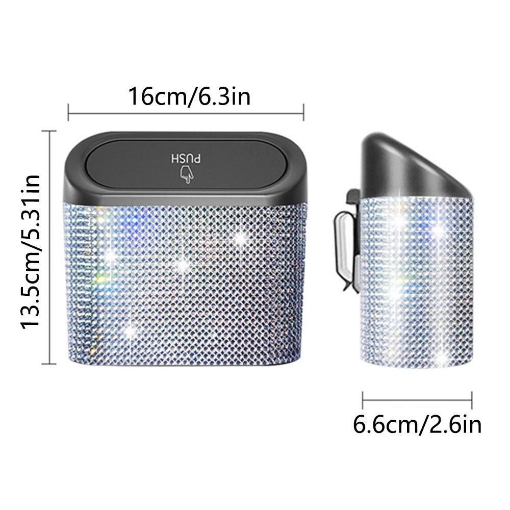 Removable Auto Unbrella Storage Box Back Clip Mini Desktop Trash Can  Seat Back