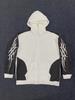 Men's Double Hood Colorblock Loose Trendy Hood Cardigan Zipper Hoodie