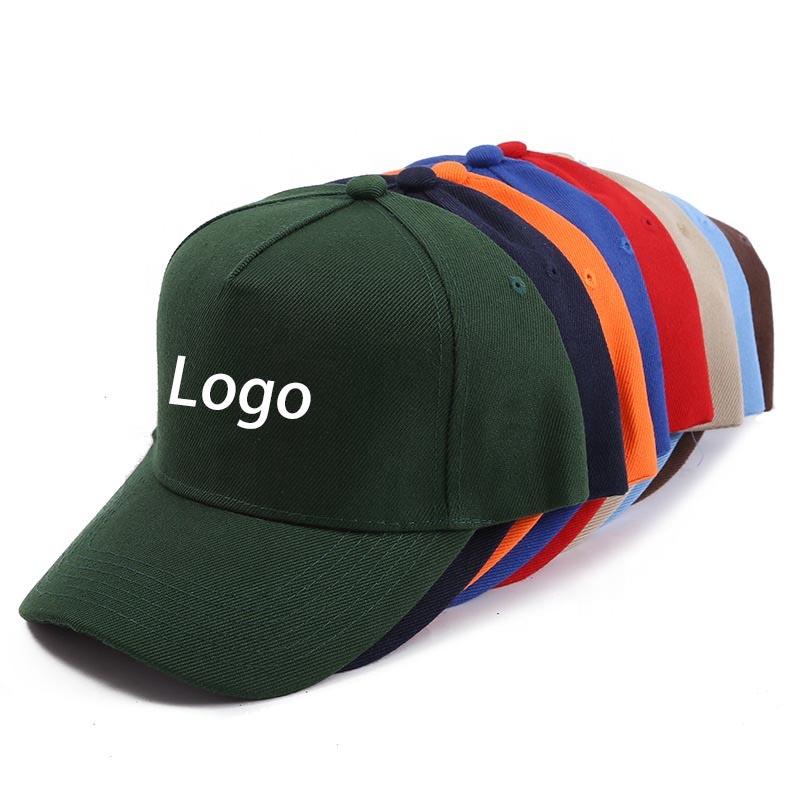 Hot Selling Blank Oem logo Embroidery Curved Bill Sports 5 Panel a Frame Snapback Hats Caps With Custom logo