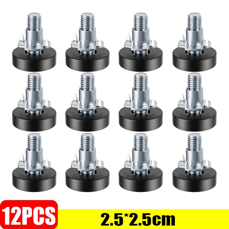 Thread Adjustable Furniture Levelers Screw Heavy Duty Non-Slip Table Chair Leveling Leg Cabinet Sofa Leveling Foot Screws Pads