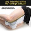 Big Knee Pillow for Side Sleeper Fully Support Thigh and Knee-Body Pillow Leg Pillow for Side Sleeping Between Legs - Large,Gray